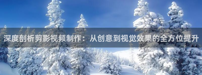 九九在线免费视频播放?：深度剖析剪影视频制作：从创意到视觉效果的全方位提升